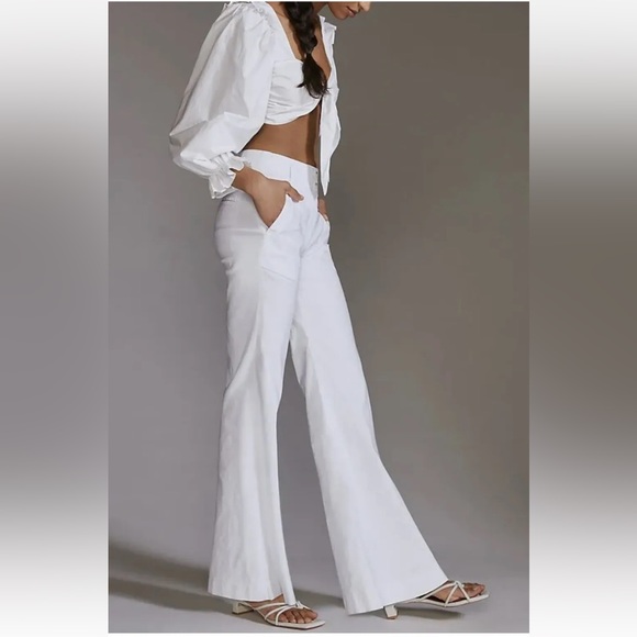 Anthropologie NWT The Naomi Wide-Leg Flare Pants by Maeve Size 2. - Picture 2 of 12